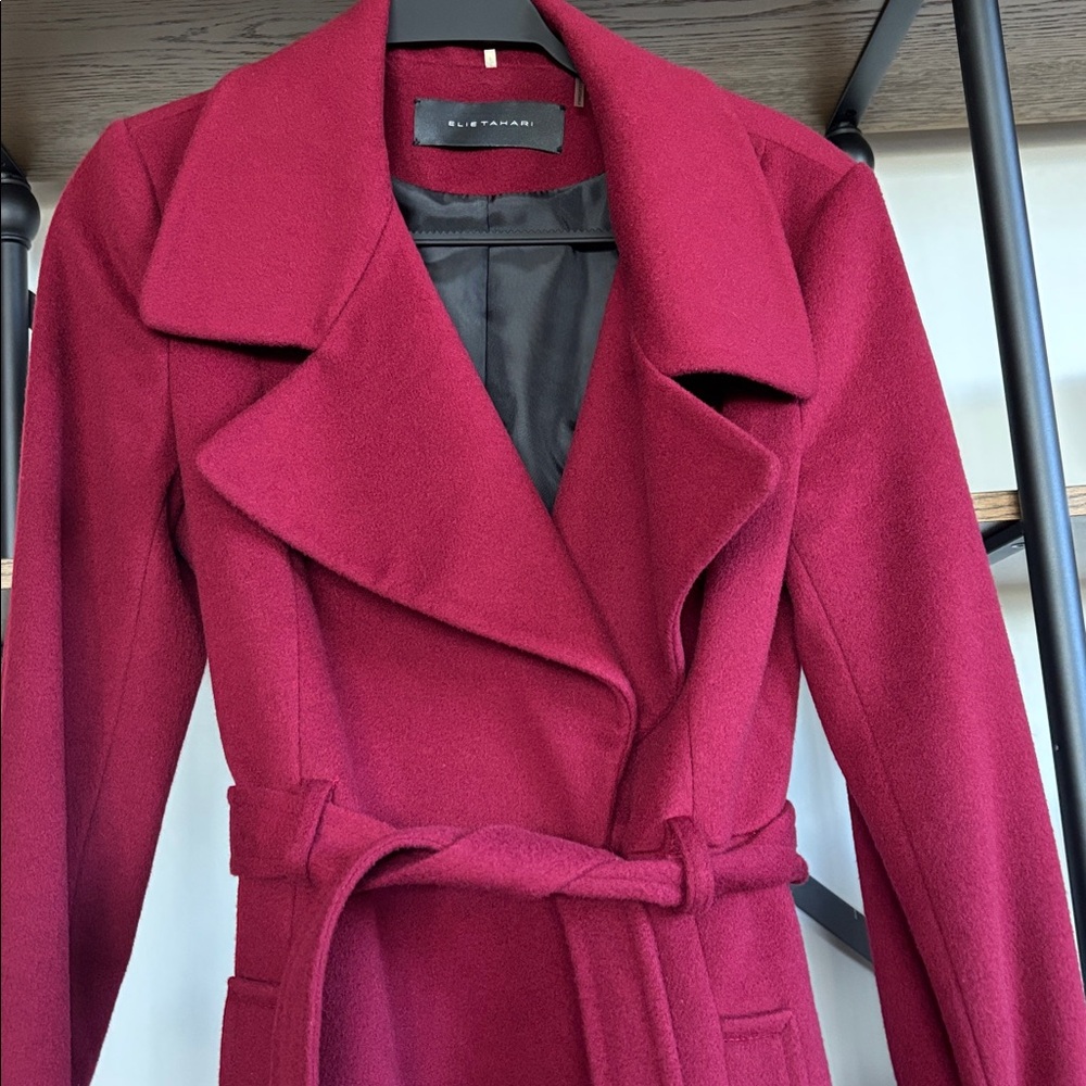 Tahari Wool Coat Size S P - Picture 3 of 14